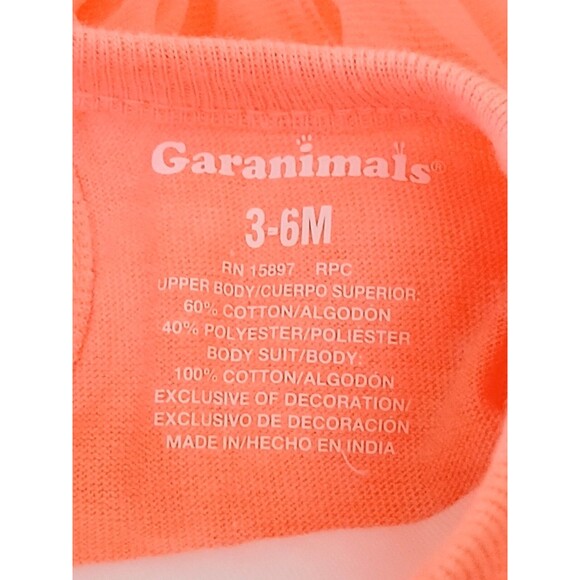 Garanimals Baby Girl 2pc Bodysuit w/Tie Accents & TuTu Bottom Set (3-6M) - NWOT - Picture 7 of 7